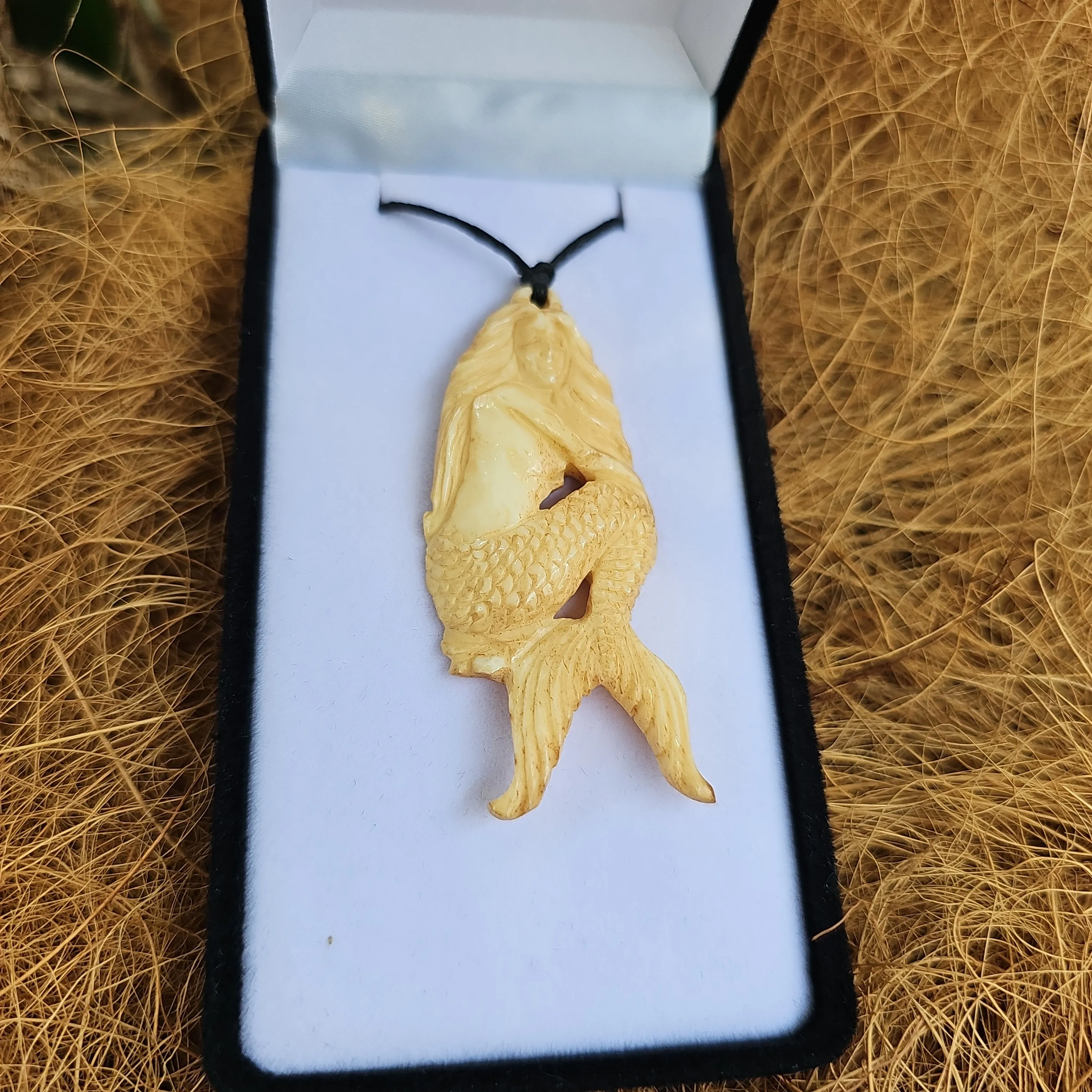 Mermaid Bone Carving
