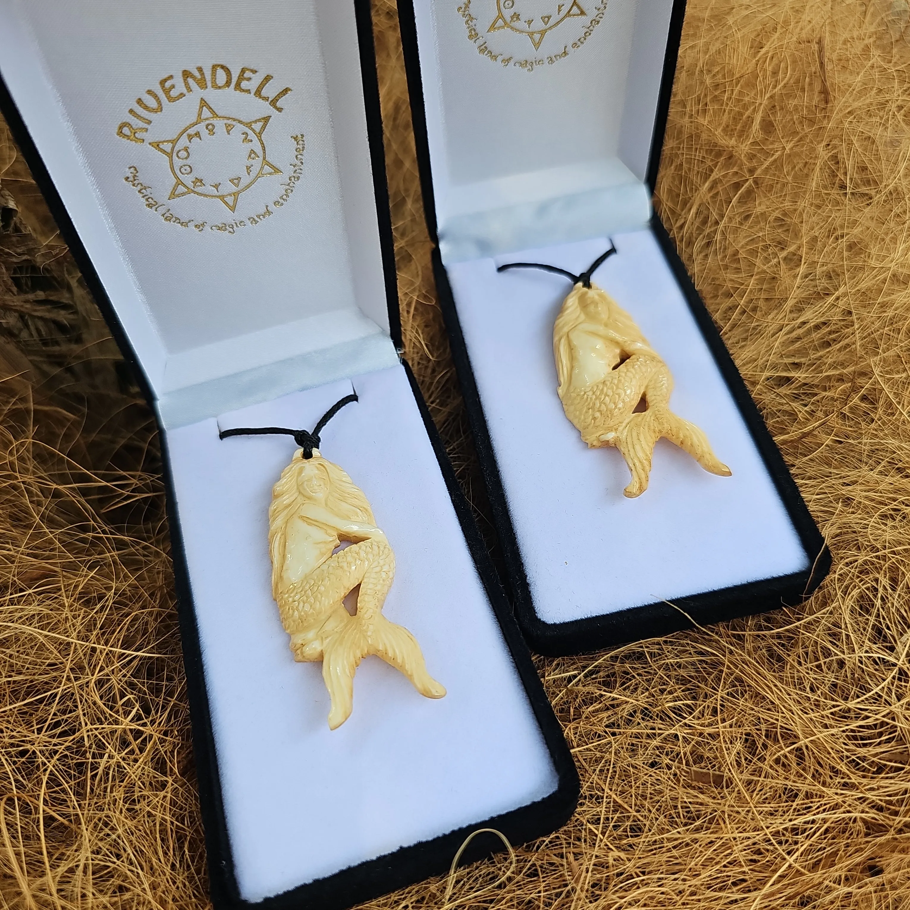 Mermaid Bone Carving