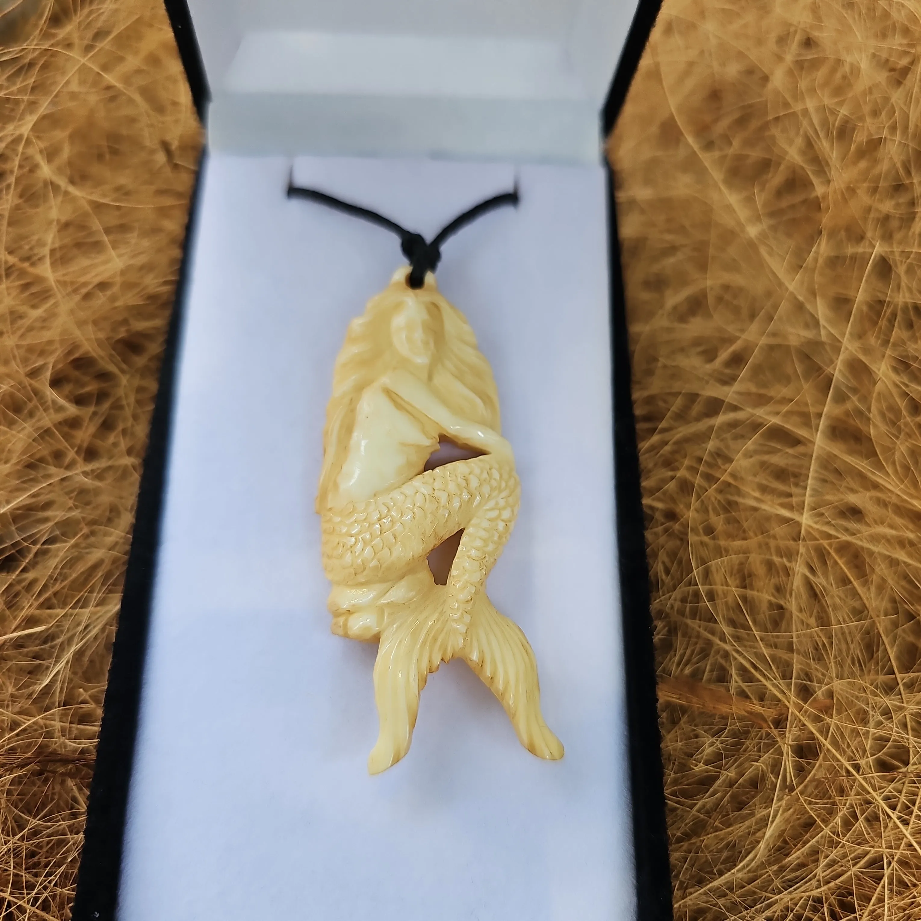 Mermaid Bone Carving