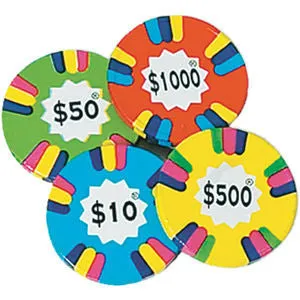 Milk Chocolate Assorted Poker Chips 10LB Bulk