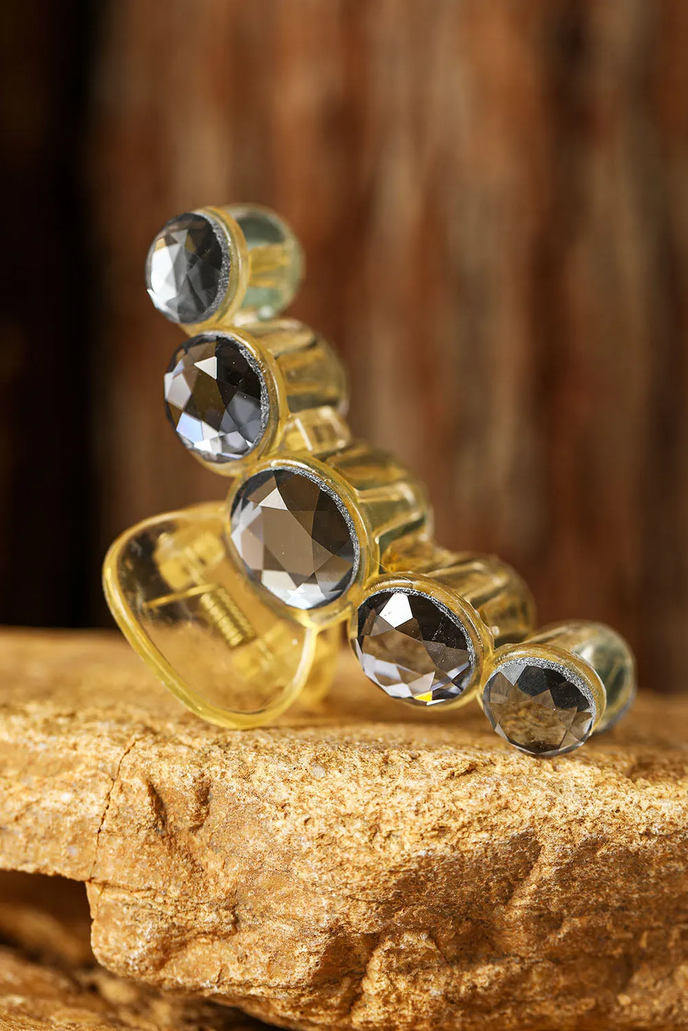 Multicolor Elegant Crystal Hair Claw