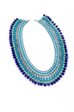 Multistrand Beaded Collar Necklace