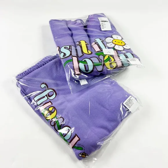 New BSR Samii Ryan purple sweatshirt 'isn't it lovely&quot; Size Medium