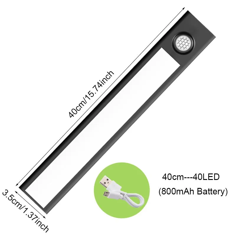 Night Light Led Light Under Cabinet Light Motion Sensor Closet Light Cabinet USB Rechargeable Kitchen Lighting Lamp