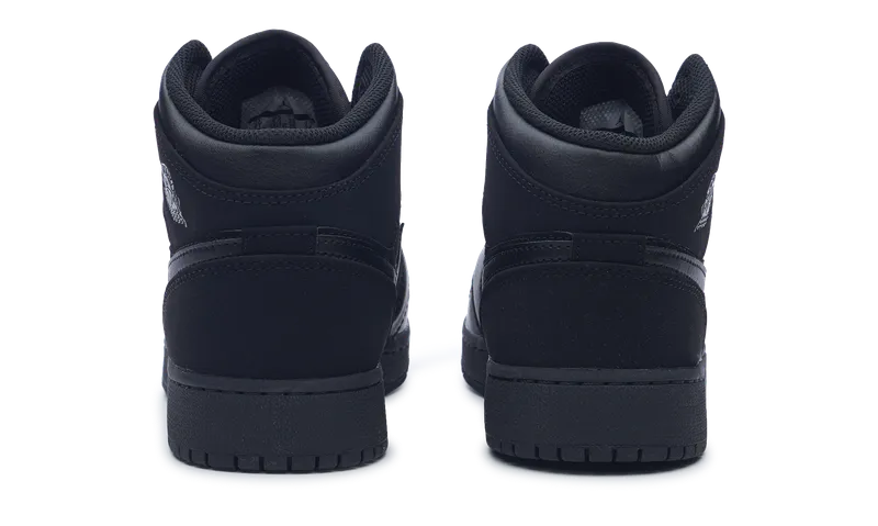 nike Air Jordan 1 Retro Mid GS 'Black Dark Grey'