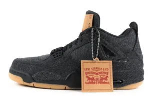 nike Air Jordan 4 Retro Levi's Black (Levi's Tag)