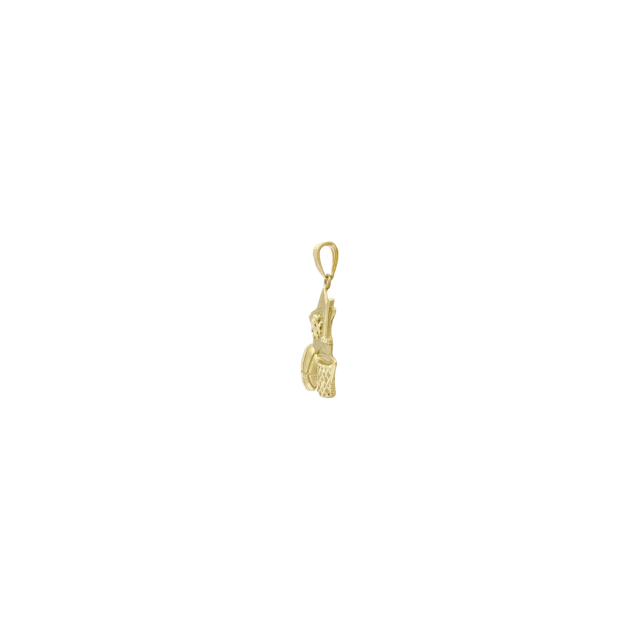 Number One Basketball Star Pendant (14K)