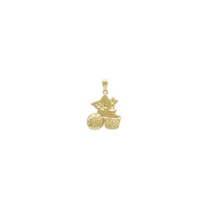 Number One Basketball Star Pendant (14K)