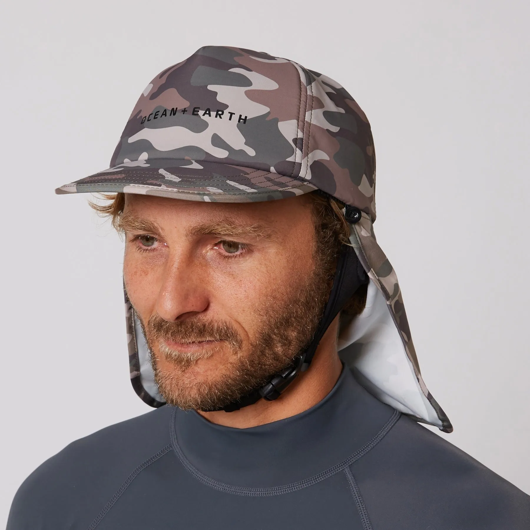 O&E BINGIN LIGHTWEIGHT LEGIONNAIRE SURF CAP - CAMO