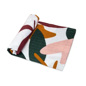 Organic Cotton Muslin Swaddle Blanket - Flora