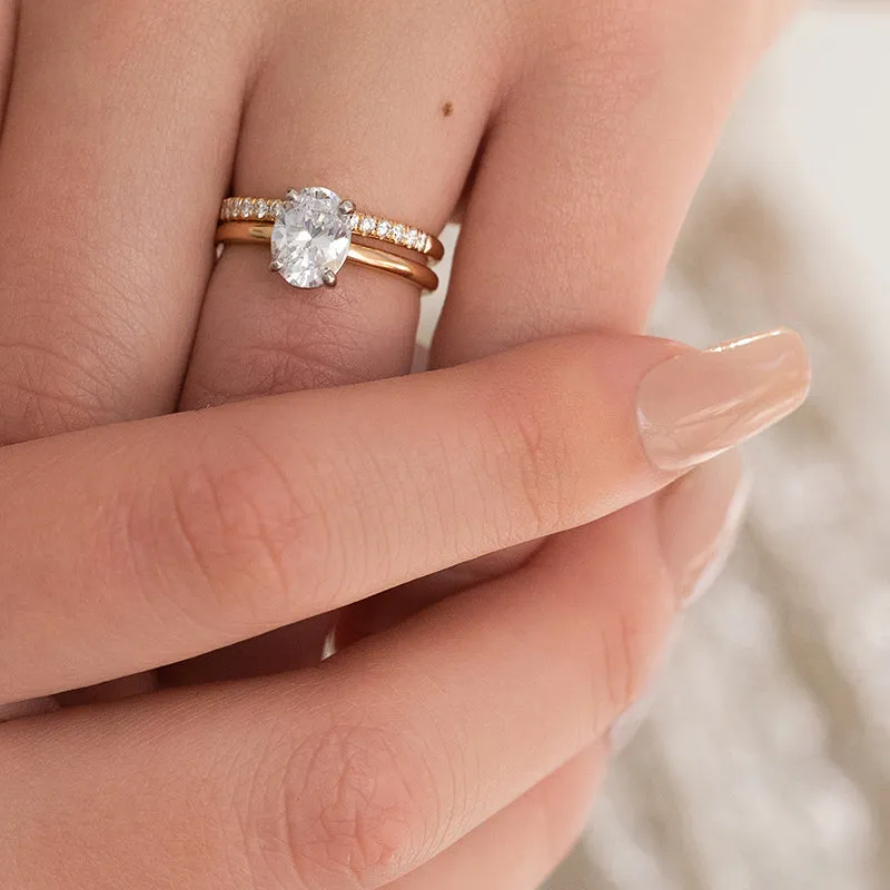 Oval Diamond Solitaire Setting