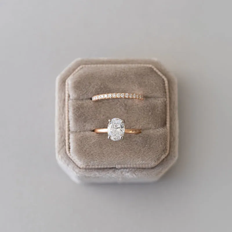 Oval Diamond Solitaire Setting
