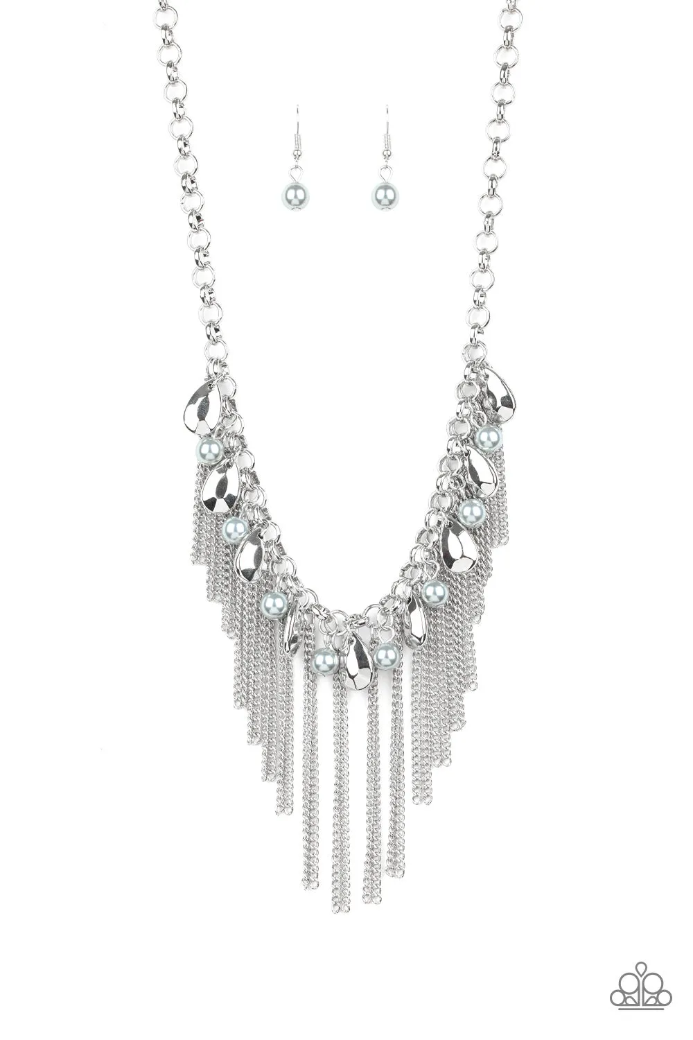 Paparazzi Industrial Intensity Necklace - Silver