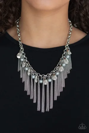 Paparazzi Industrial Intensity Necklace - Silver