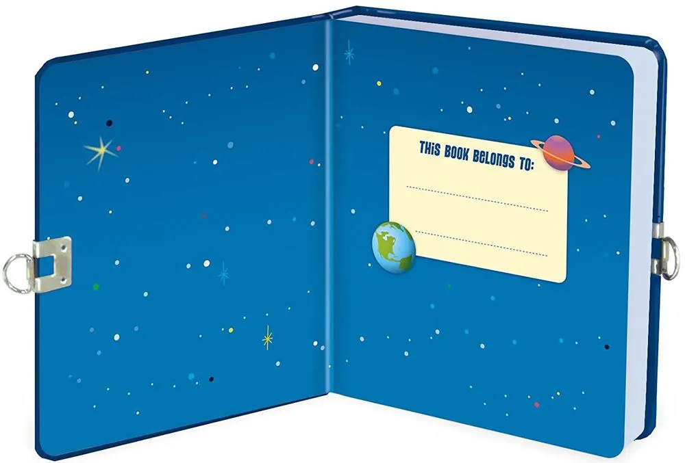 Peaceable Kingdom Lockable Diary: Deep Space
