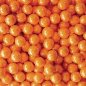 Pearl Orange Sixlets 10LB Bulk