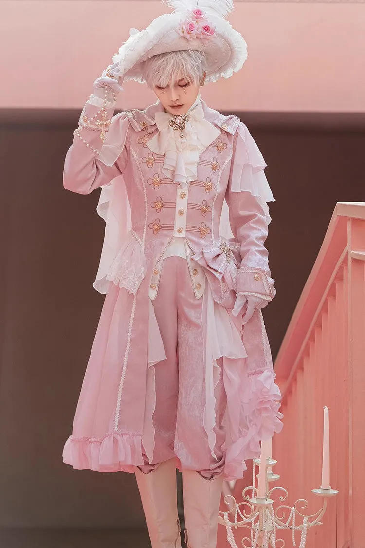 Pink Glass Castle Elegant Handsome Prince Ouji Fashion Lolita Pants