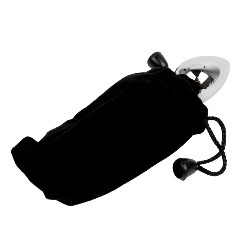 Plug Anal Diamant Métal Smooth Bleu L