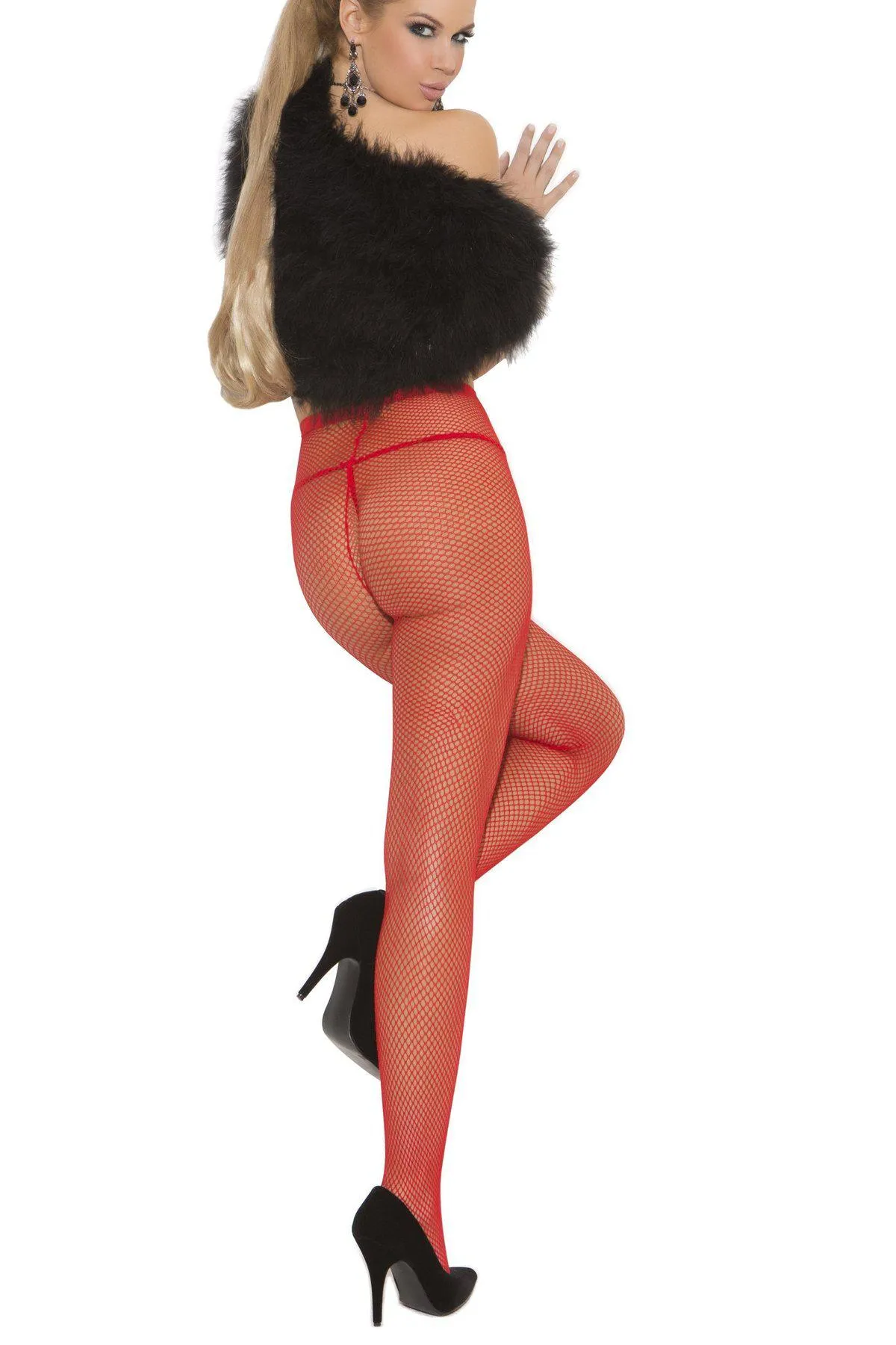 Plus Size Fishnet Pantyhose