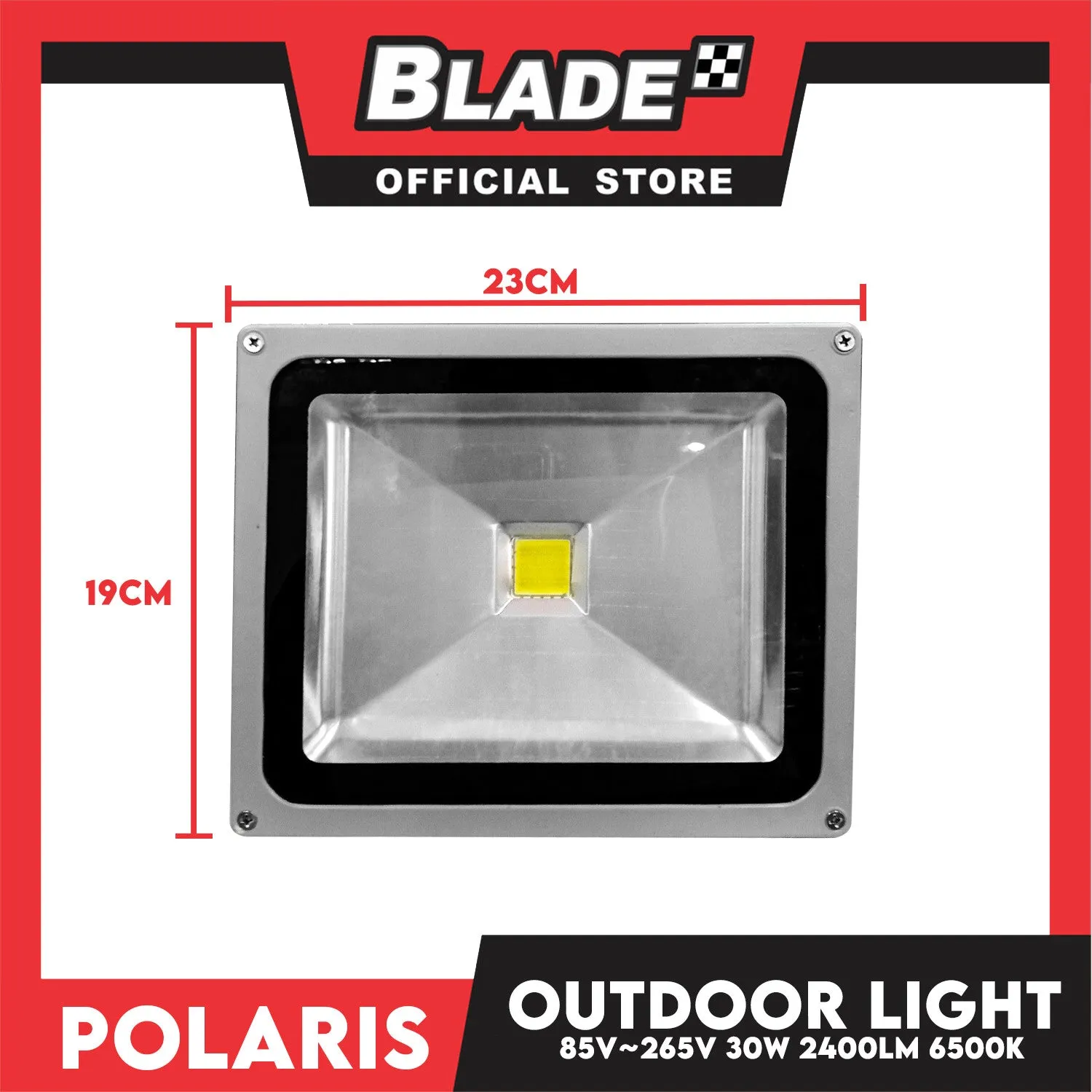 Polaris LED Flood Light LFL1 30W 2400lm 6500k Outdoor Light