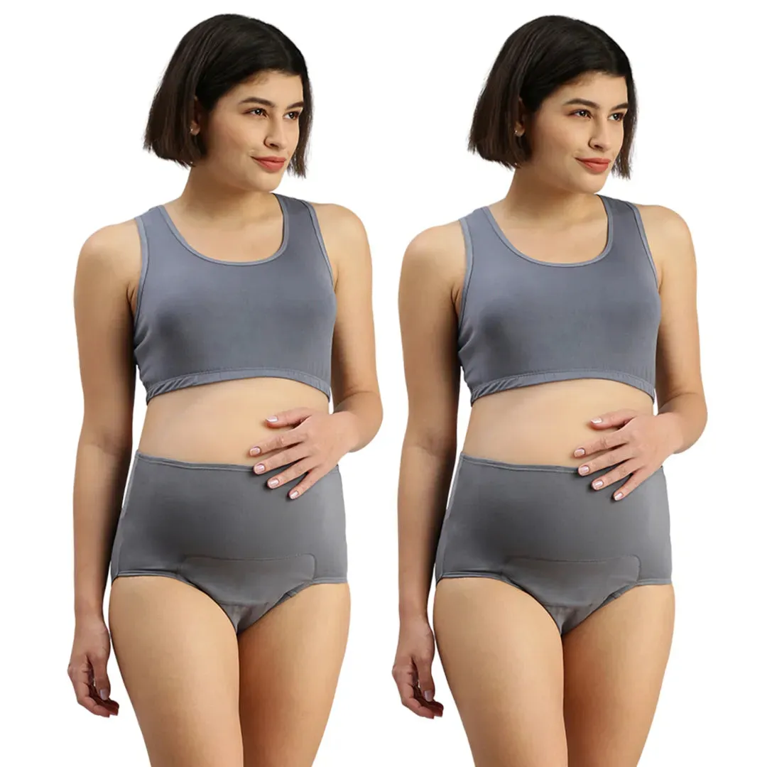 Postpartum Underwear | Leakproof Crotch | Breathable | 2-Pack