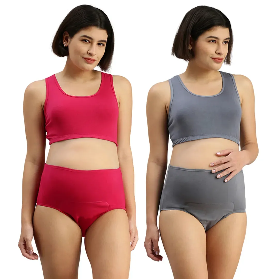 Postpartum Underwear | Leakproof Crotch | Breathable | 2-Pack