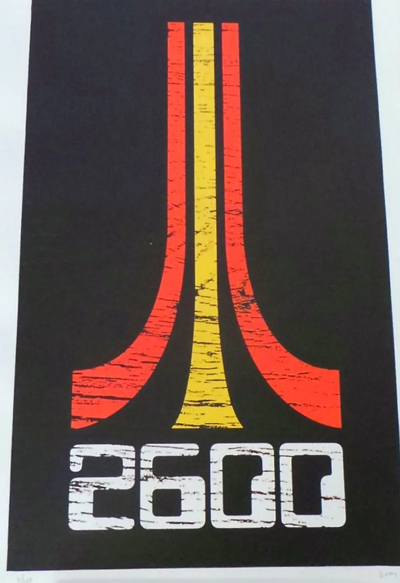 Powerslide Design Atari 2600 Screenprint xx/150 S/N'd 2014