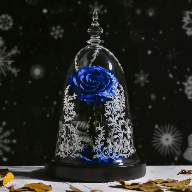 Preserved Rose Glass Dome – Elegant Eternal Floral Gift
