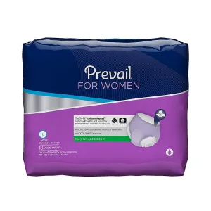 Prevail for Women Moderate Absorbency Adult Underwear PWC-513/1 Large Case of 72, Lavender