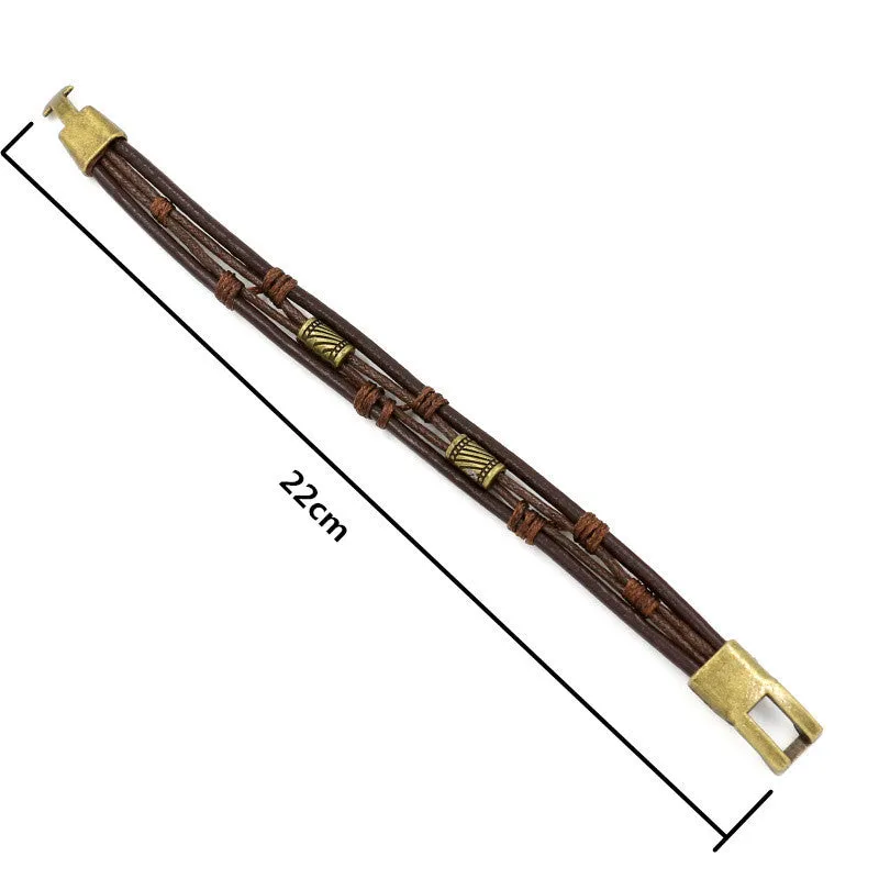 Pulseira Retro de Couro