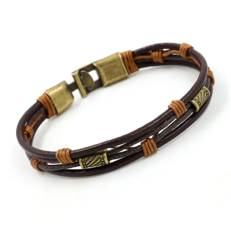Pulseira Retro de Couro