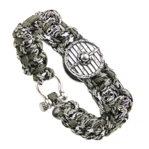 Pulseira Retro Skull em Paracord