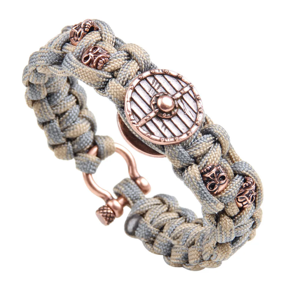 Pulseira Retro Skull em Paracord