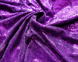 Purple Sequined Mesh