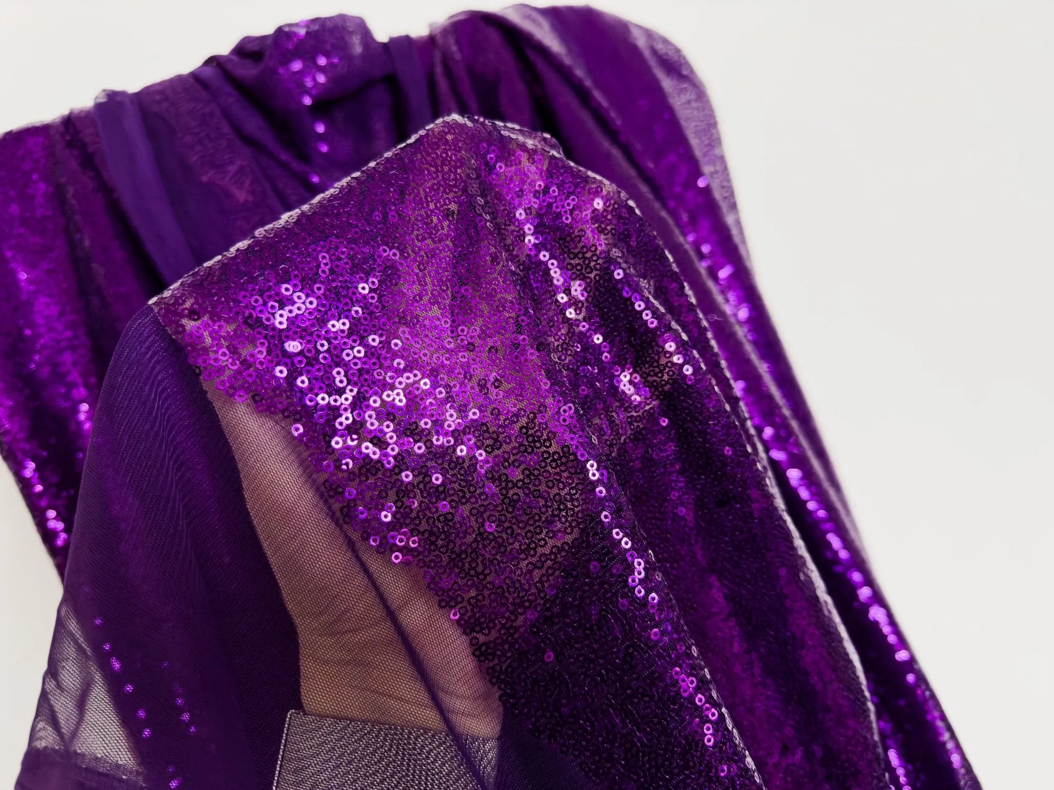 Purple Sequined Mesh
