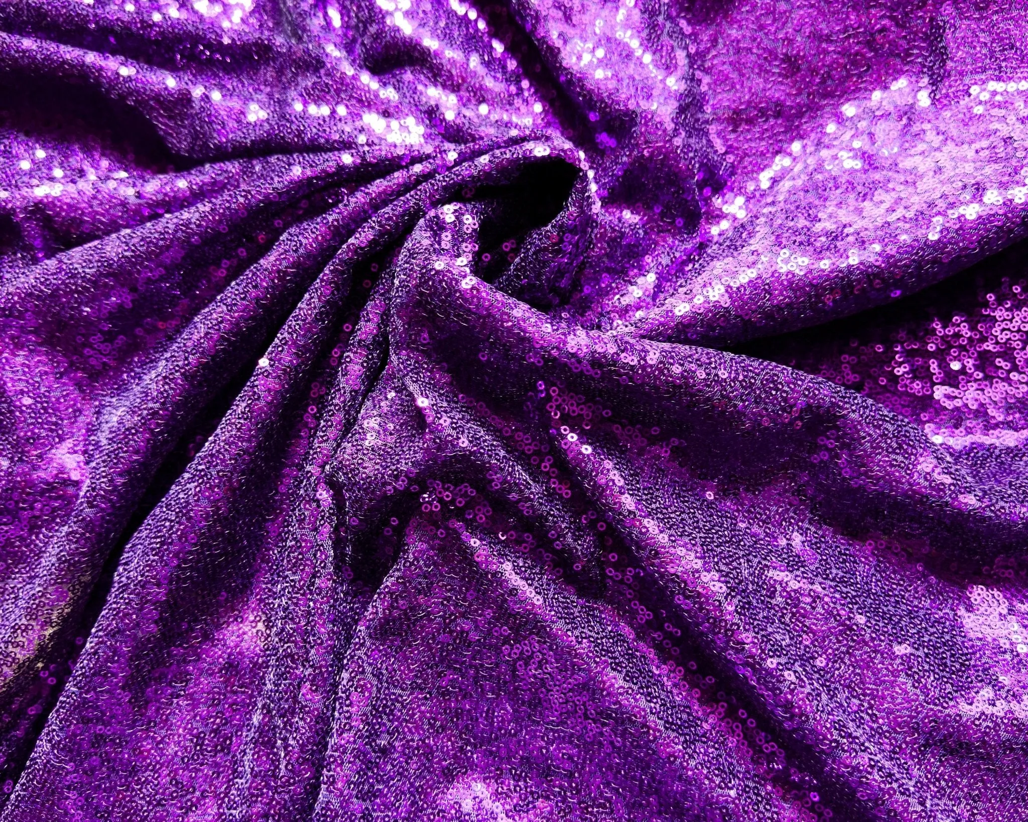 Purple Sequined Mesh