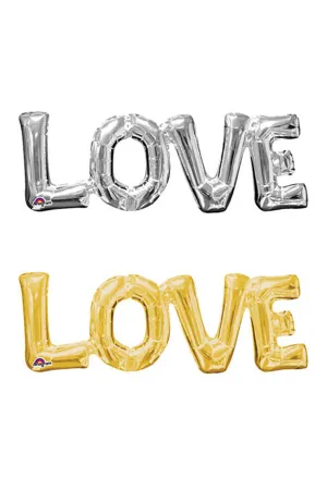 "LOVE" Block Phrase Script Balloon