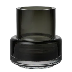Retro Glass Vase - Smoke