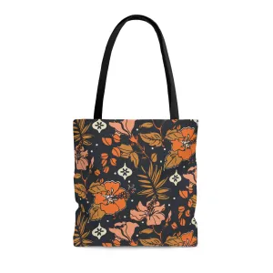 Retro Hibiscus Tote Bag