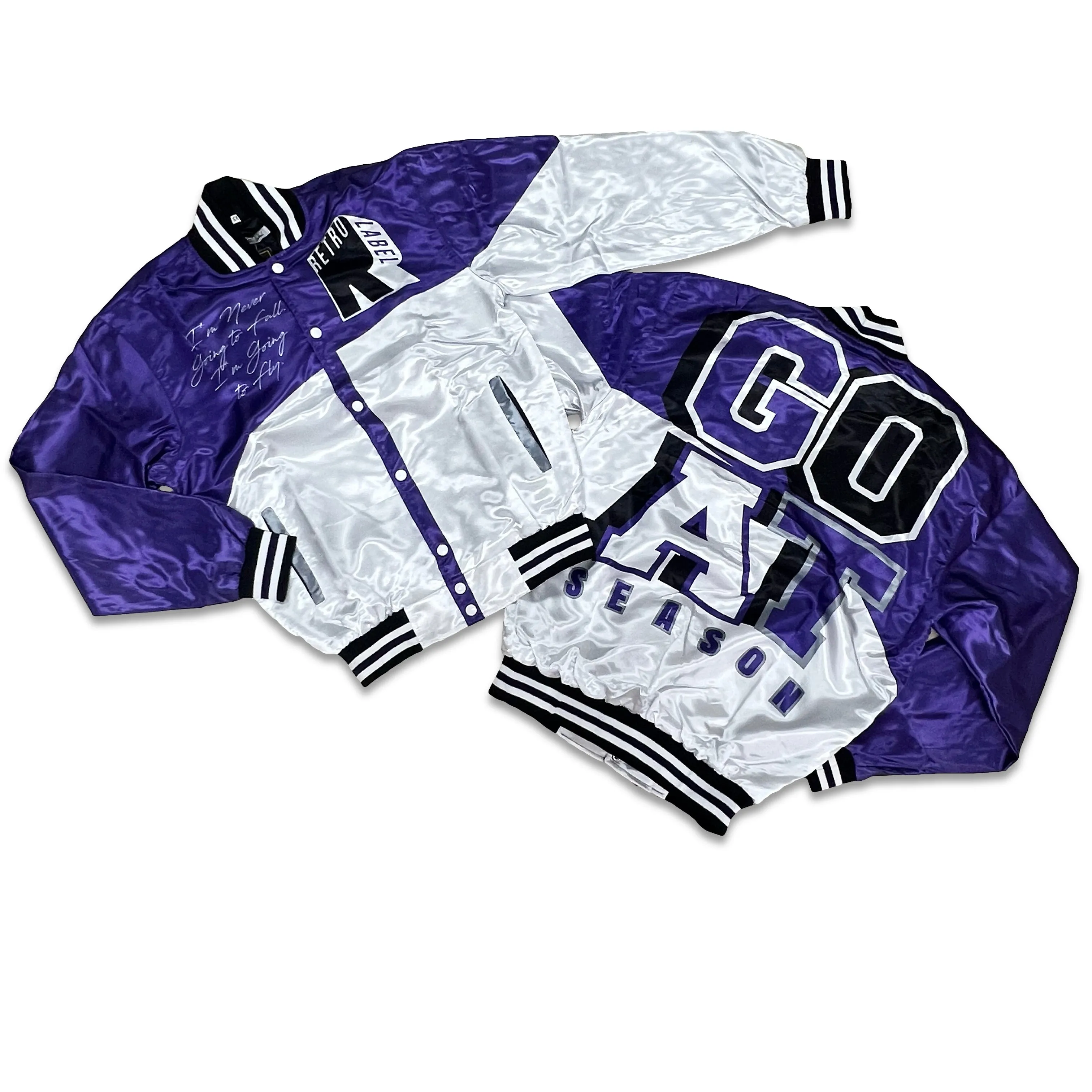 RETRO LABEL Goat Season Satin JACKET (RETRO 3 DARK IRIS & 5 CONCORD)