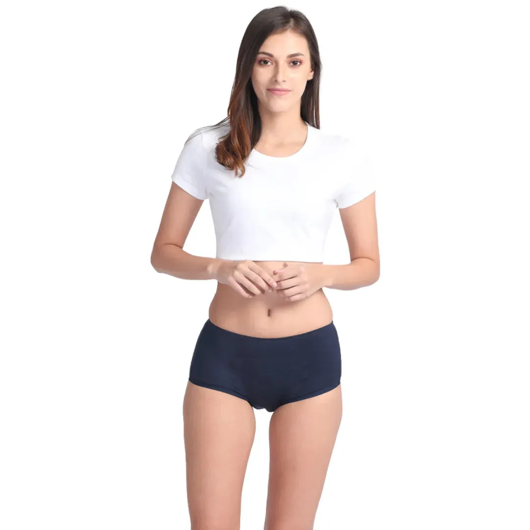 Reusable Period Panties For Heavy Flow | Boxer Fit | Prevents Front, Back & Inner Thigh Stains