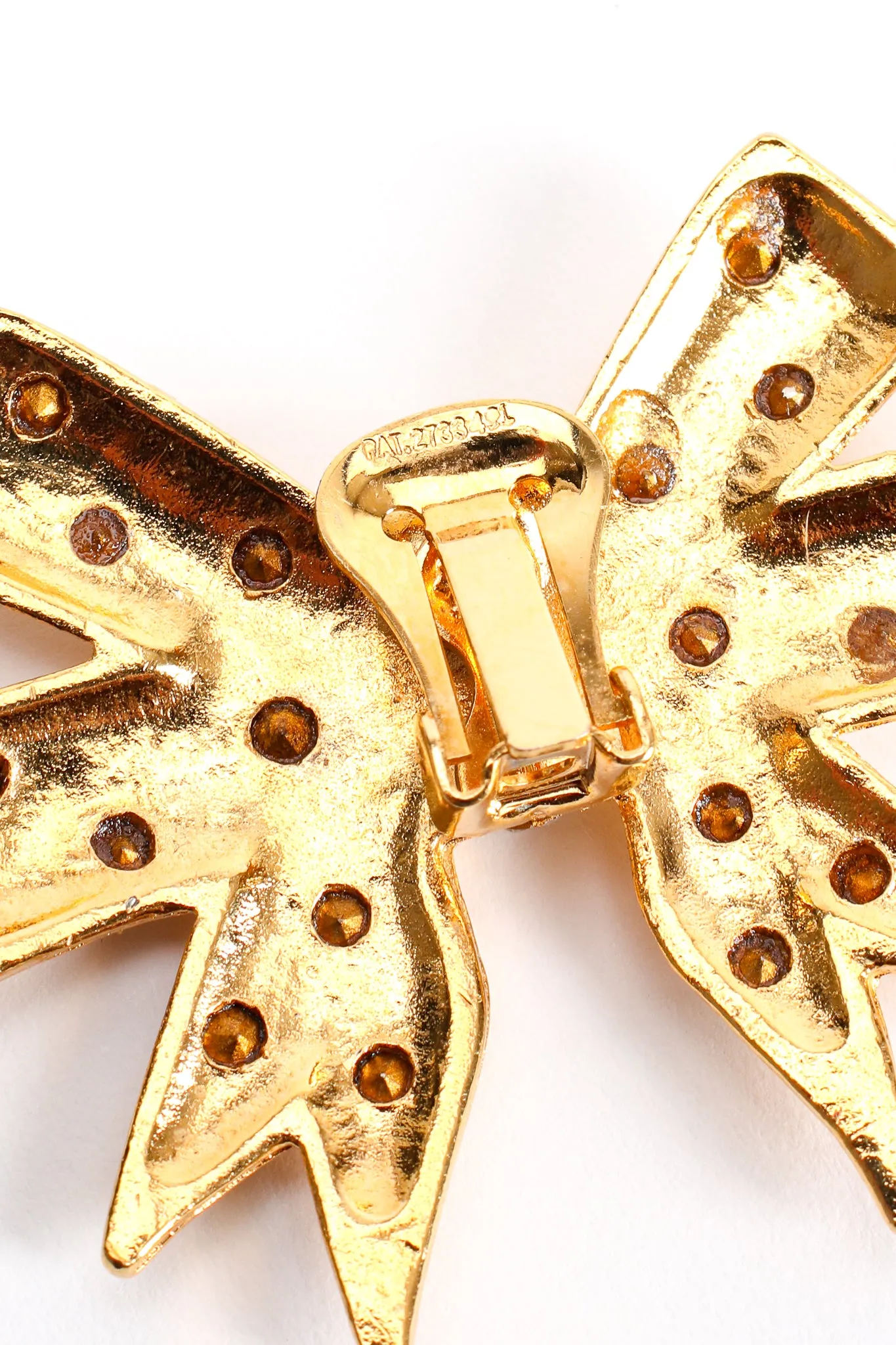 Rhinestone Bow Earrings