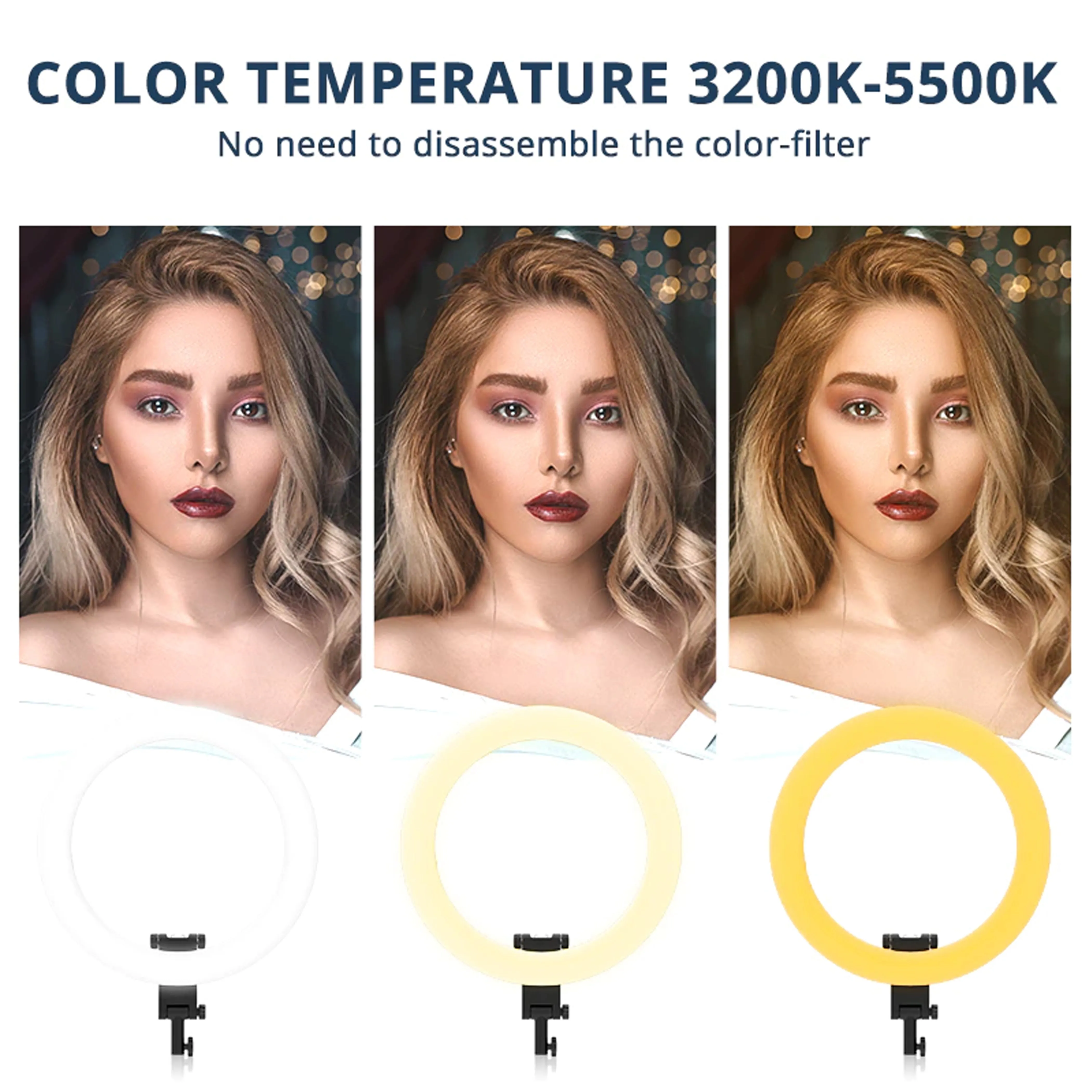 Ring Light With Mirror