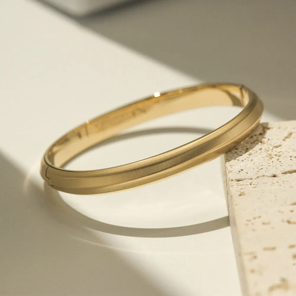 Round smooth surface bracelet-NSB1802STGCD-L