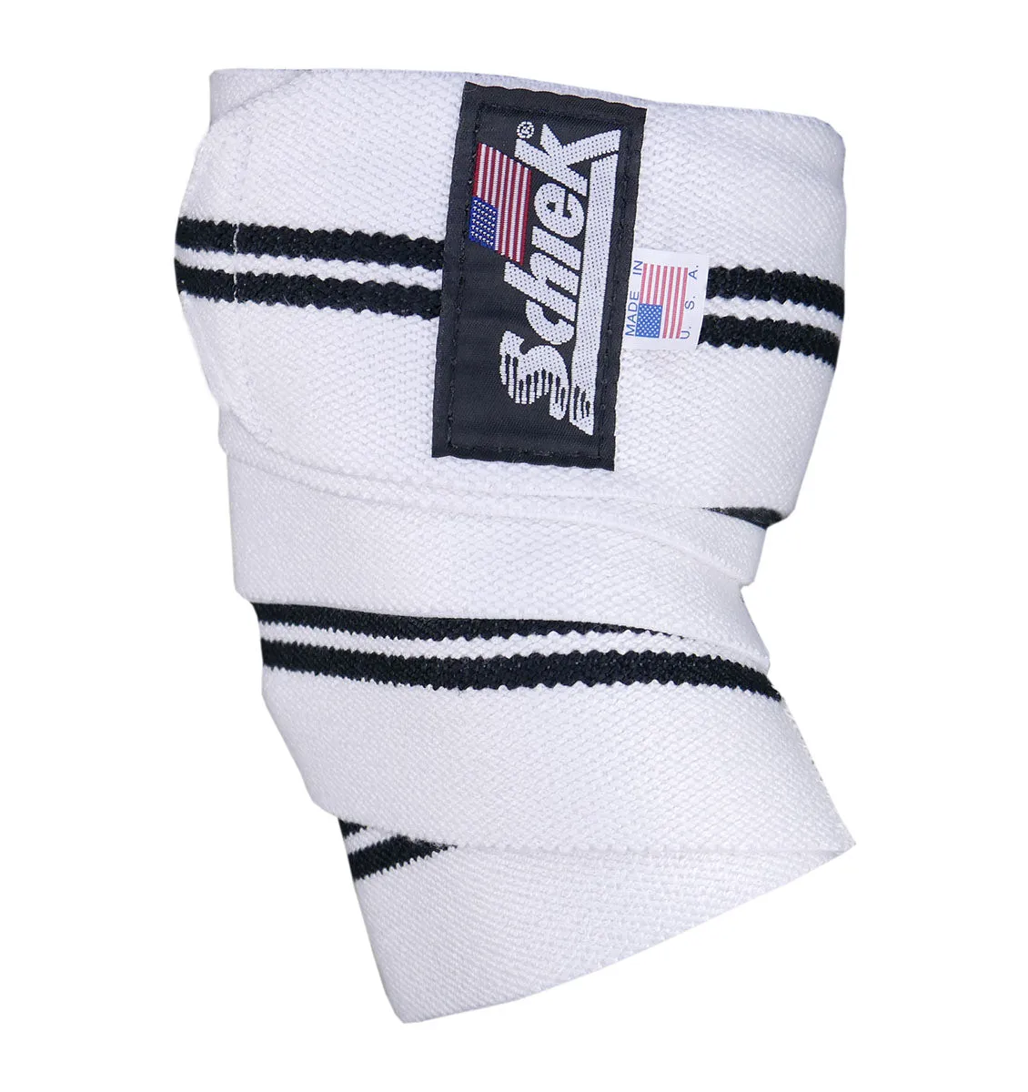 Schiek 52" Elbow Wraps - White/Black