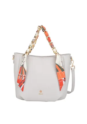 Seebreeze Tote Bag With Scarf - Stone