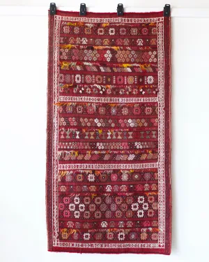 Semi-antique Sivas Cicim Kilim Rug 3'2"x6'