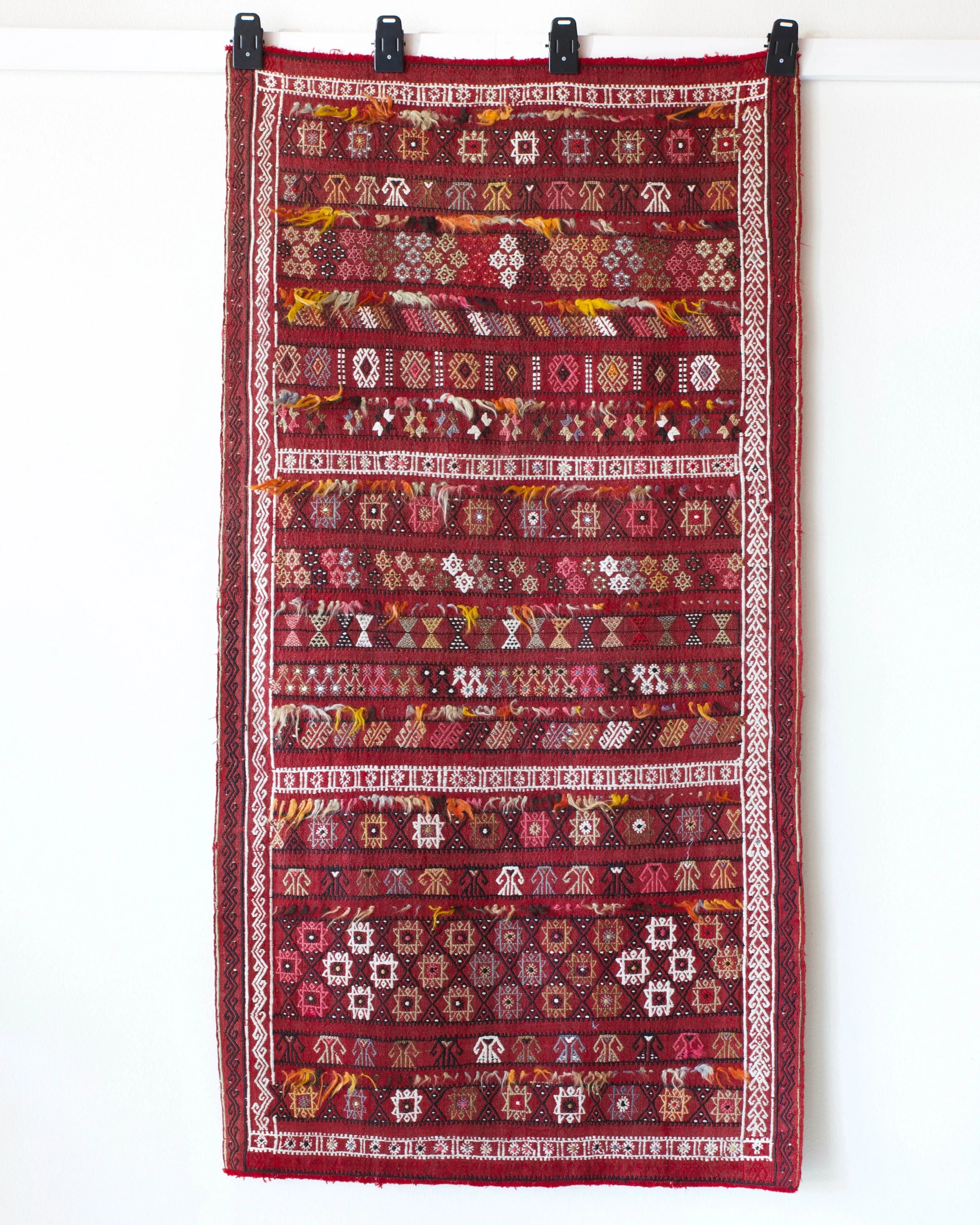 Semi-antique Sivas Cicim Kilim Rug 3'2"x6'
