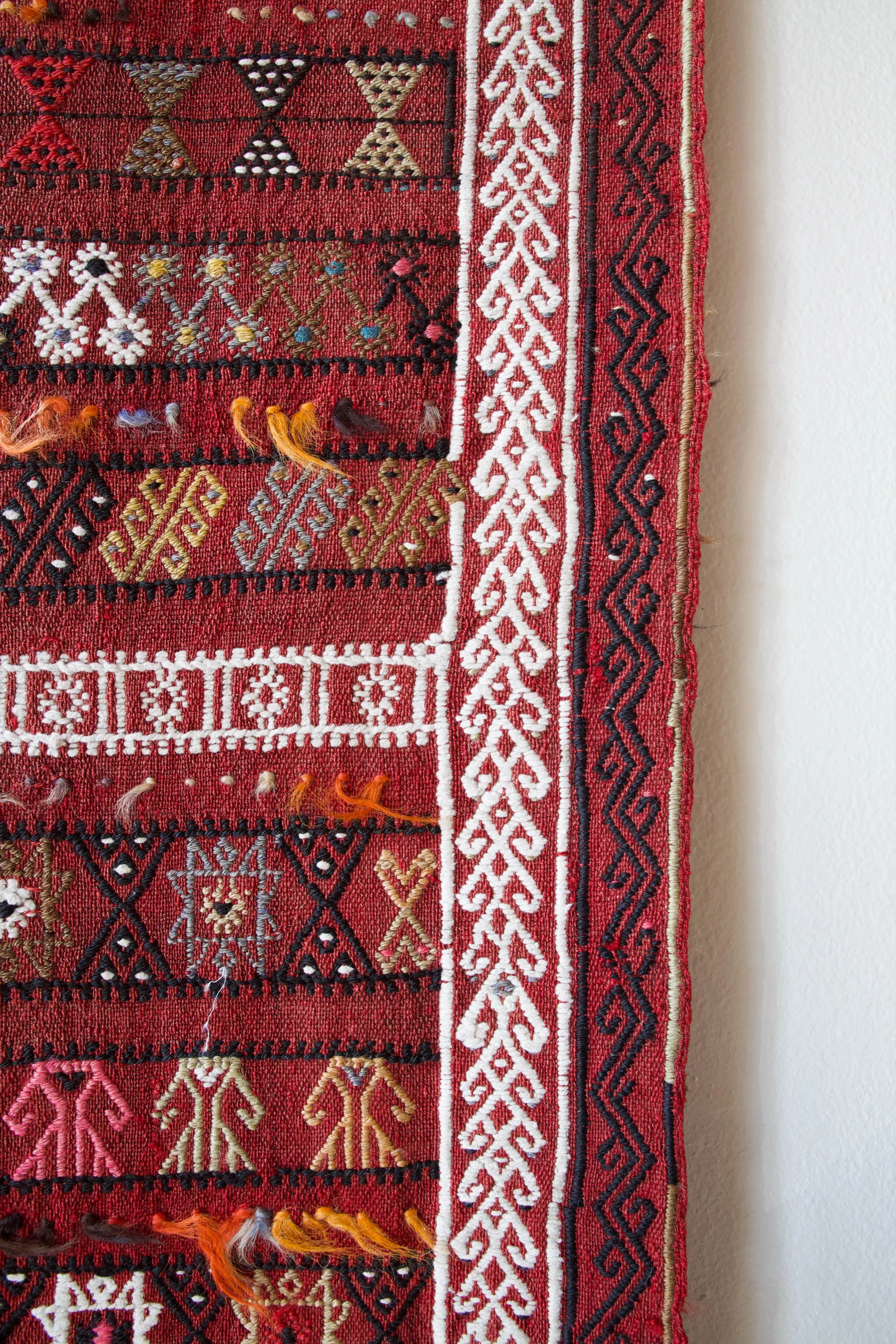 Semi-antique Sivas Cicim Kilim Rug 3'2"x6'