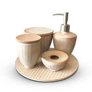 Shiny Shino Stoneware Set, Matte Finish